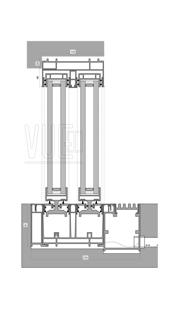 38M Maglev Track Minimal Series - Technical Drawing