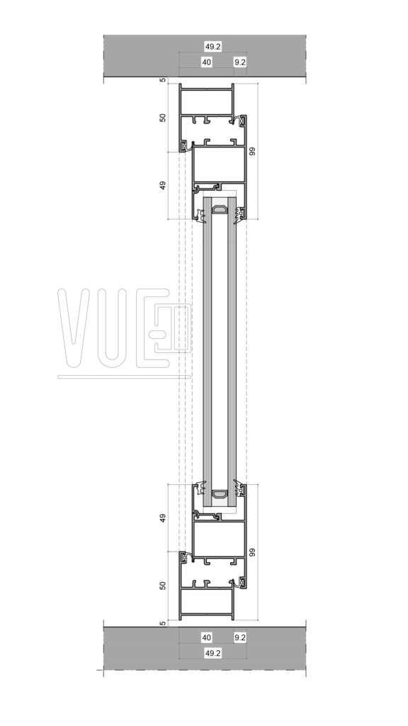 40C Casement Series - Technical Drawing