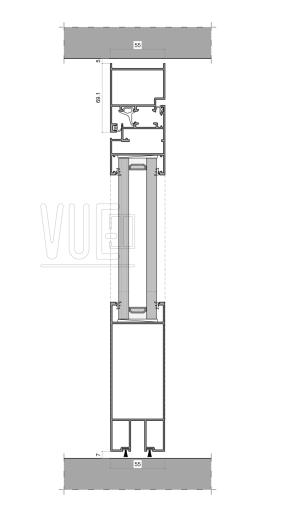 55C Casement Series - Technical Drawing