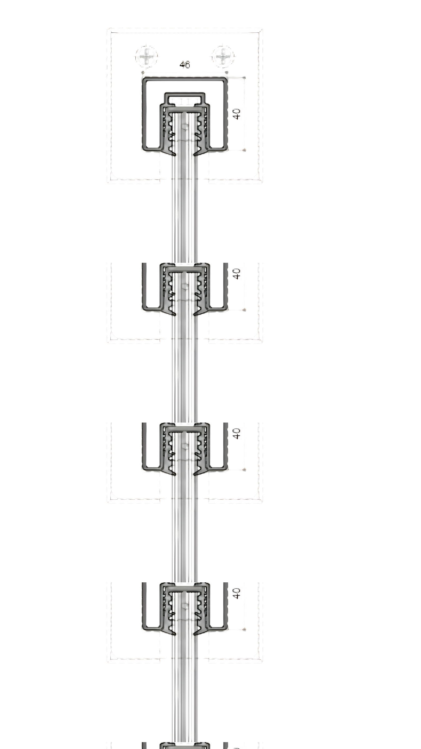 Railing Series Layout 3 - Technical Drawing