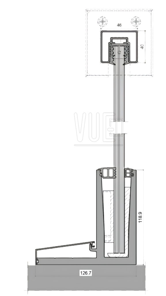 Railing Series layout 2- Technical Drawing